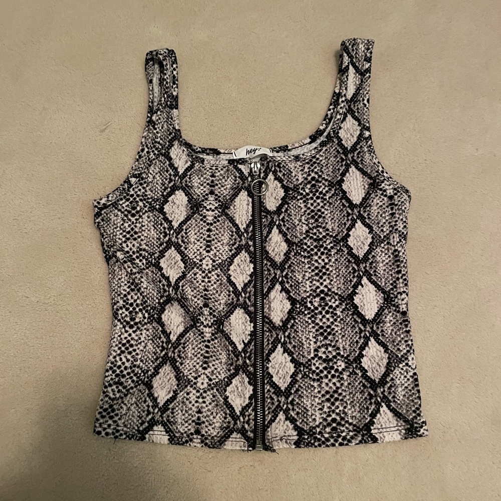 Snakeskin tank top